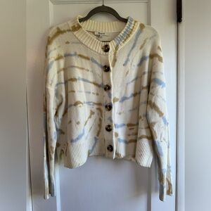 Madewell tie dye cotton Cardigan - M